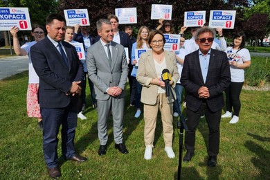 Ewa Kopacz prowadziła kampanię w Kościanie