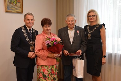 Odznaczeni medalami za długoletnie pożycie małżeńskie