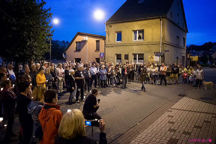 Kościańska manifestacja w obronie wolnych sądów z roku 2017