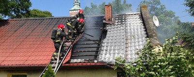 Pożar w Lubiniu