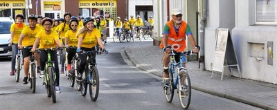 Przemierzyli powiat na rowerach 