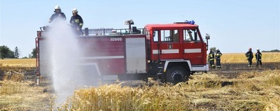 Pożar zboża na pniu