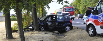 Straciła panowanie nad autem