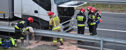 Iveco zablokowało pas ruchu