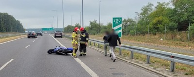 Motocyklista trafił do szpitala