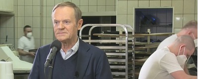 Tusk w kościańskiej piekarni