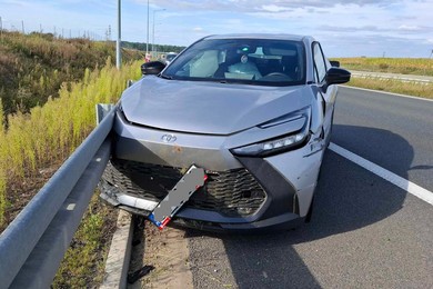 Rozbił auto i uszkodził bariery energochłonne 