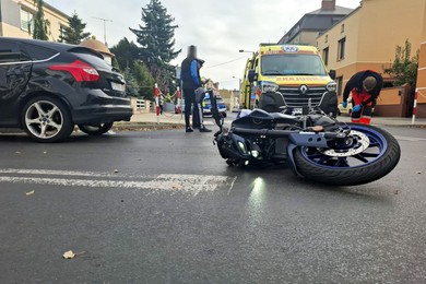 Nie udzielił pierwszeństwa przejazdu motocykliście